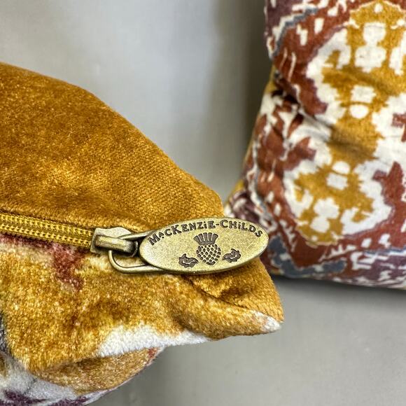 MacKenzie Child's Caravan Ikat Throw Pillow 16x16- set of 2 Indie Boho - Picture 4 of 16